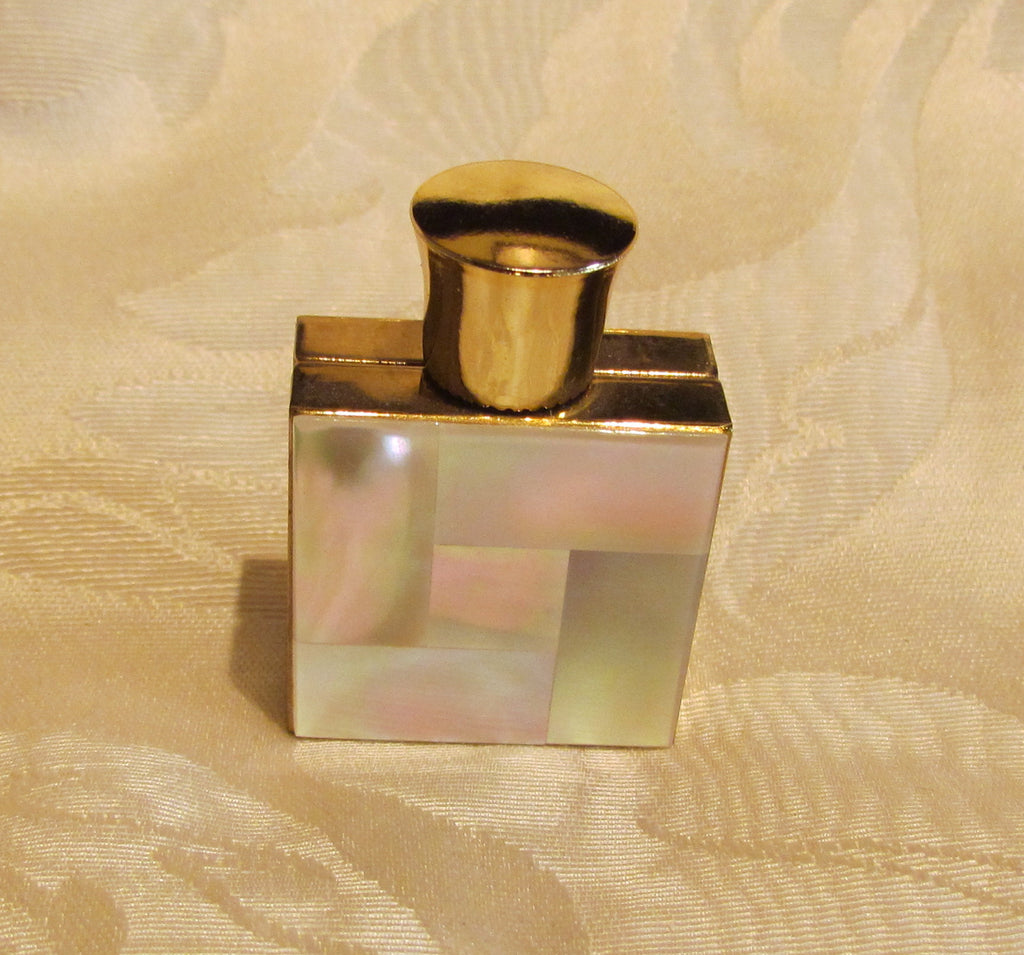 Mother Of Pearl Perfume Bottle 1950s Travel Fragrance Bottle