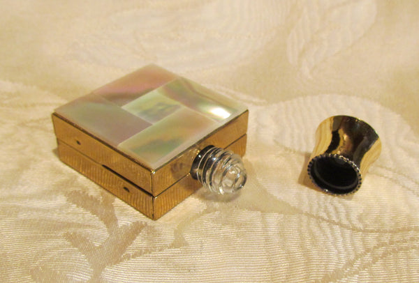 Mother Of Pearl Perfume Bottle 1950s Travel Fragrance Bottle