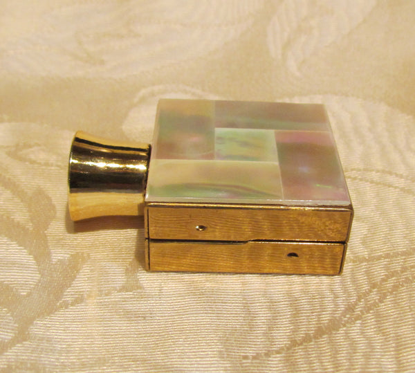 Mother Of Pearl Perfume Bottle 1950s Travel Fragrance Bottle