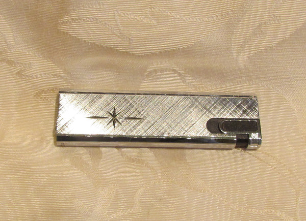 Vintage Silver Butane Lighter Working Flamex Toronado Ladies Lighter