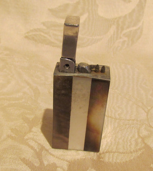 1930 Atomizer Perfume Bottle Mother Of Pearl Abalone Travel Bottle Rare