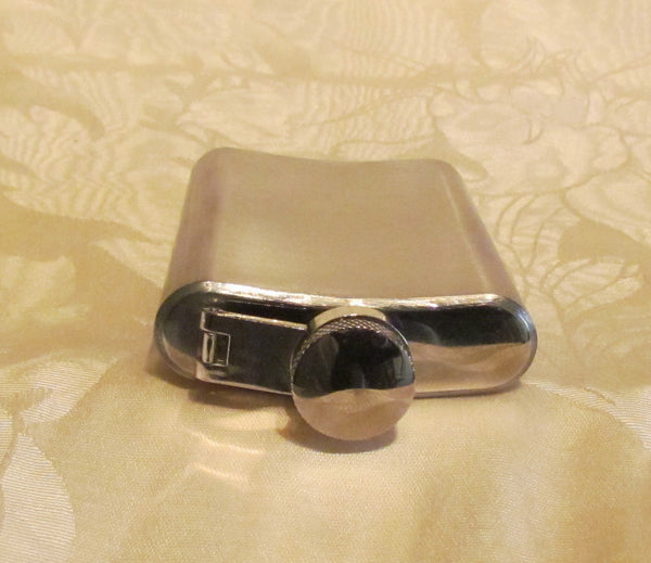 Brushed Stainless Steel Flask 3 oz. Unused