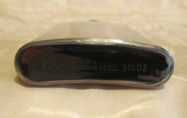 Brushed Stainless Steel Flask 3 oz. Unused