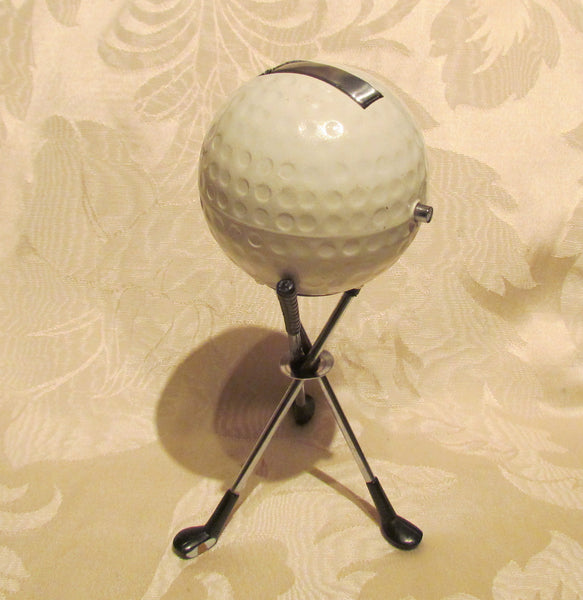Golf Ball Lighter 1960s SWANK Working Table Lighter