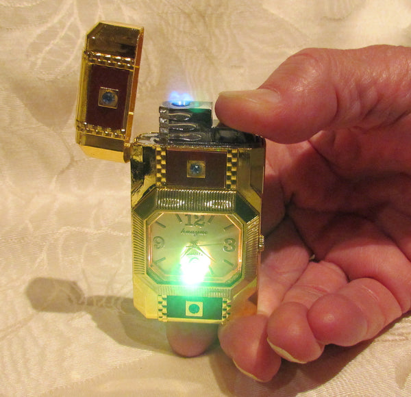 Gold Watch Lighter Butane Fliptop Lighter