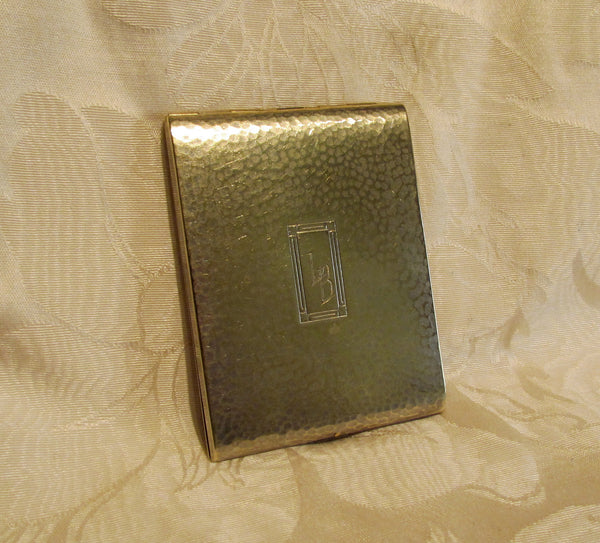 1930s Silver Cigarette Case Business Card Case Credit Card Holder