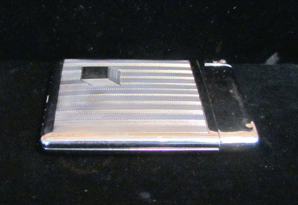 1940's Royal CaseLite Art Deco Cigarette Case Lighter Silver Case Lite Excellent Working