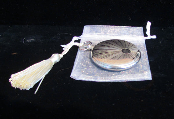D.R.G.M.a. German Silver Pocket Watch Compact Vintage