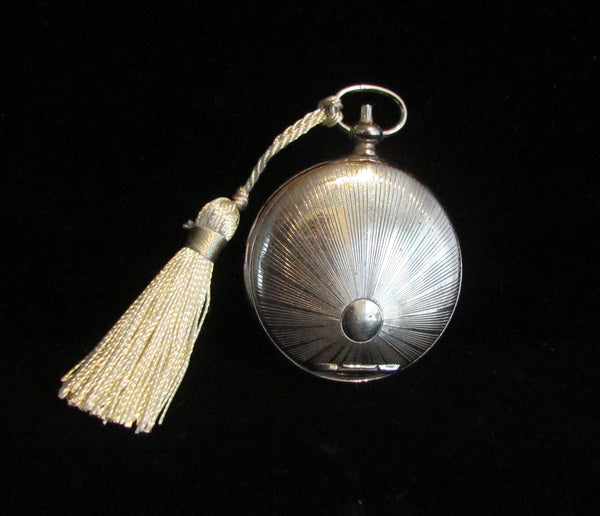 D.R.G.M.a. German Silver Pocket Watch Compact Vintage