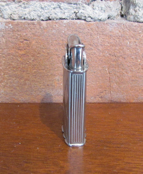 Evans Spitfire Lighter Silver Art Deco Working Pocket Lighter