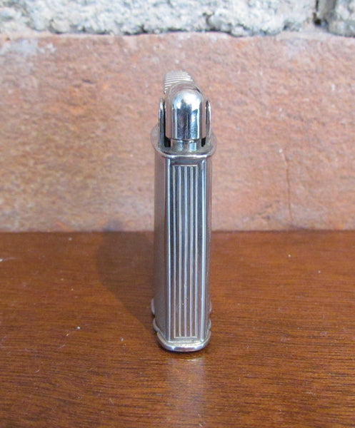 Evans Spitfire Lighter Silver Art Deco Working Pocket Lighter