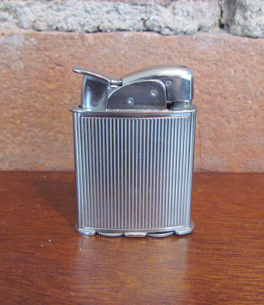 Evans Spitfire Lighter Silver Art Deco Working Pocket Lighter