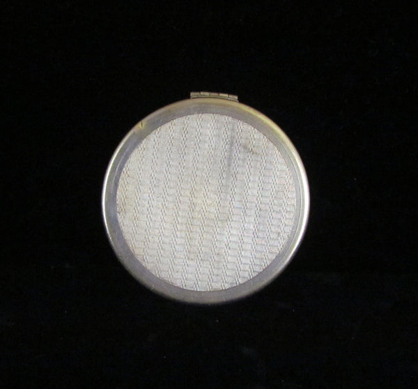 Antique French Gold Compact Blue Stones Late 1800's
