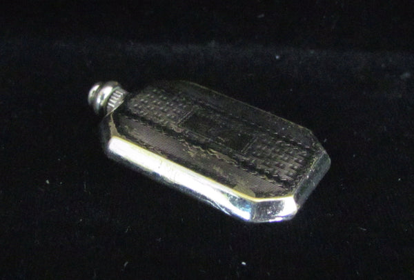 Antique Silver Perfume Flask Vintage Edwardian Perfume Bottle 1910s