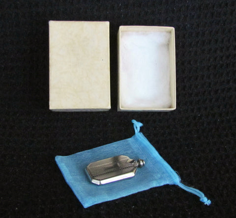 Antique Silver Perfume Flask Vintage Edwardian Perfume Bottle 1910s