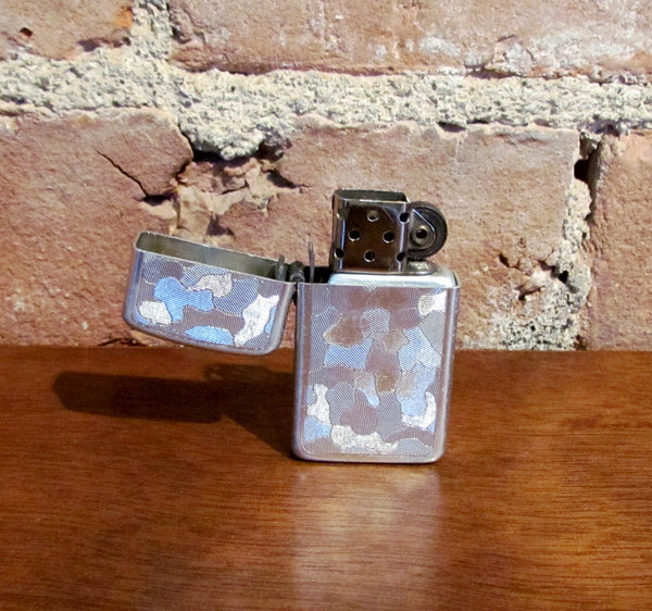 Vintage Silver Storm King Windproof Lighter Flip Top