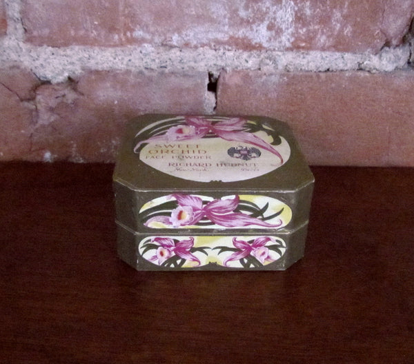 1920's Richard Hudnut Sweet Orchid Powder Box Advertising RARE