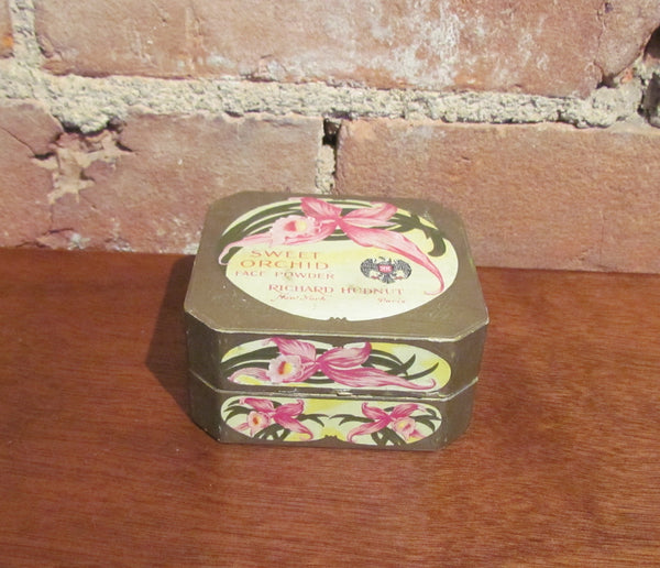 1920's Richard Hudnut Sweet Orchid Powder Box Advertising RARE