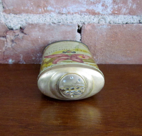 1920s Sweet Orchid Talcum Powder Tin Richard Hudnut Rare
