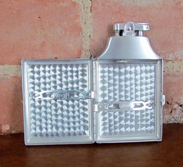 Ronson Master Case Lighter Silver Cigarette Case Working Original Pouch & Box