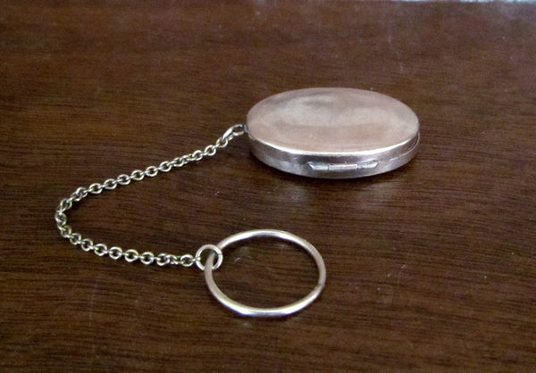 Victorian Gold Filled Compact Chatelaine Smelling Salts Snuff Box Finger Ring
