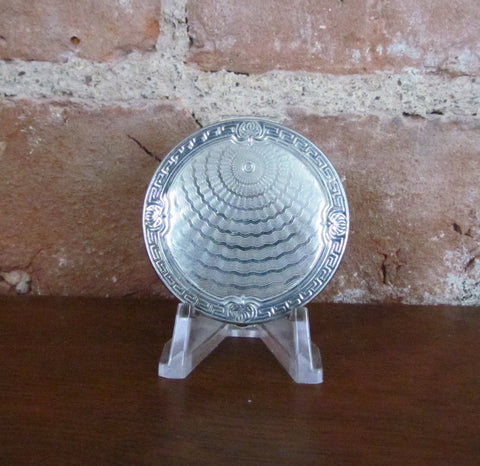 1916 Karess Woodworth Antique Silver Powder Compact