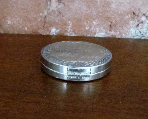 1916 Karess Woodworth Antique Silver Powder Compact