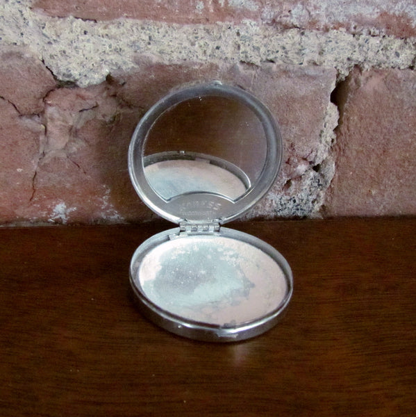 1916 Karess Woodworth Antique Silver Powder Compact
