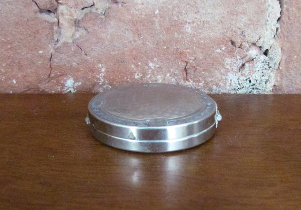 1916 Karess Woodworth Antique Silver Powder Compact