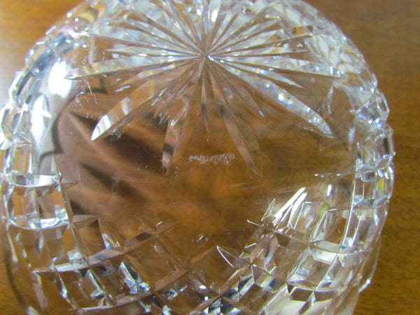 Waterford Crystal Bowl Lismore Vintage Scalloped Edge 9 x 4