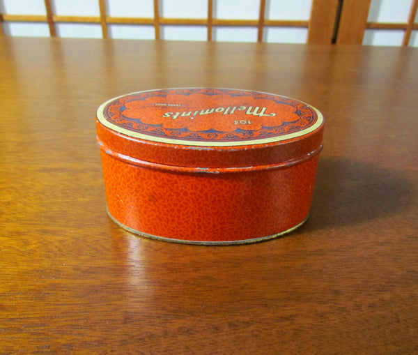 Vintage Mellomints Lithograph Candy Tin Container Philadelphia, PA