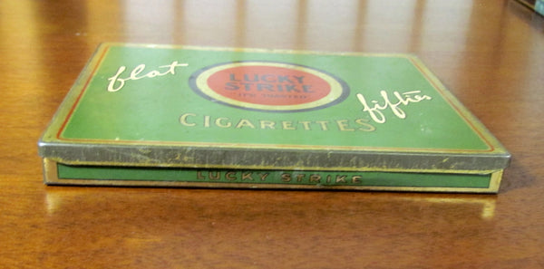 Lucky Strike Flat Fifties Tin Cigarette Box