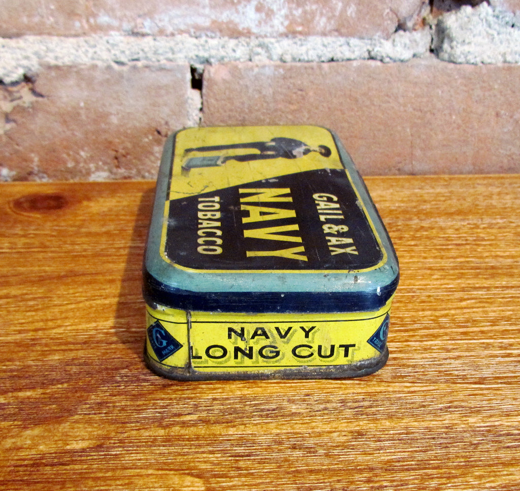 gail's tobacco Gail & Ax Navy Tobacco Tin Antique Advertising Metal Box – Power Of One Designs gail's tobacco Gail & Ax Navy Tobacco Tin Antique Advertising Metal Box – Power Of One Designs