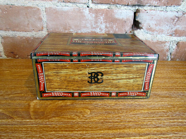 Bayuk Philadelphia Perfecto Tobacco Tin Antique Advertising Metal Box