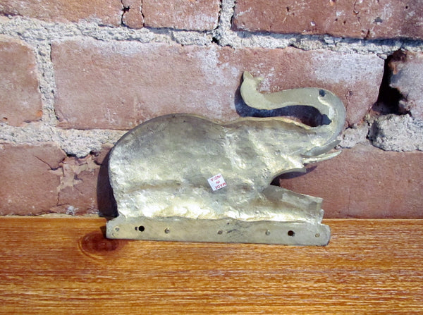 Elephant Key Holder Vintage Wall Mounted Brass Hook