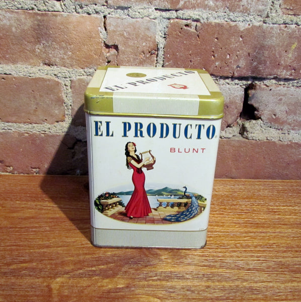 El Producto Cigar Tin Advertising Store Display Humidor Holds 50