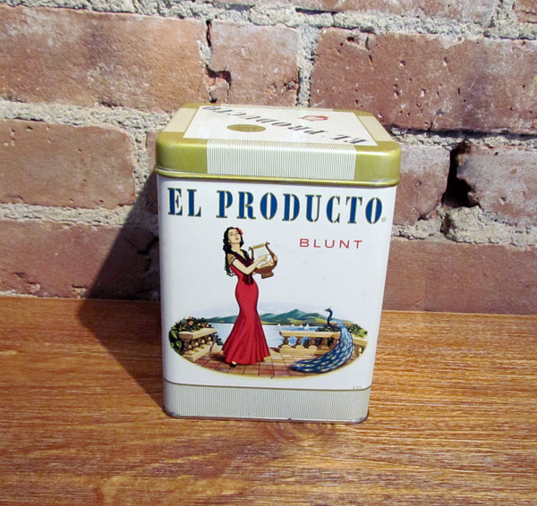 El Producto Cigar Tin Advertising Store Display Humidor Holds 50