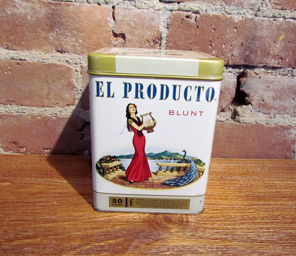 El Producto Cigar Tin Advertising Store Display Humidor Holds 50