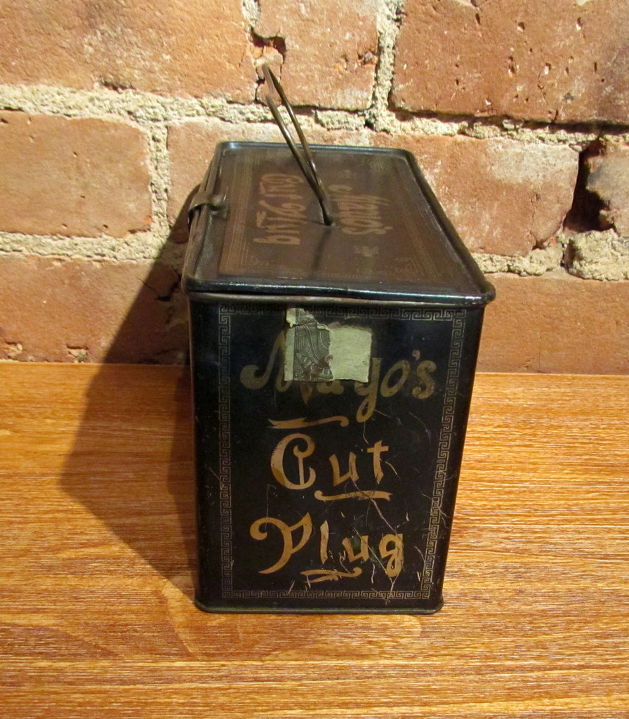 old time plug tobacco Mayo's Cut Plug Tobacco Tin Antique Advertising Metal Lunch Box/Pail – Power Of One Designs old time plug tobacco Mayo's Cut Plug Tobacco Tin Antique Advertising Metal Lunch Box/Pail – Power Of One Designs