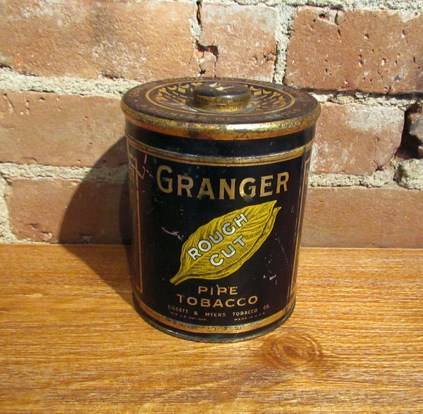 Granger Rough Cut Tobacco Tin Antique Advertising Metal Cannister