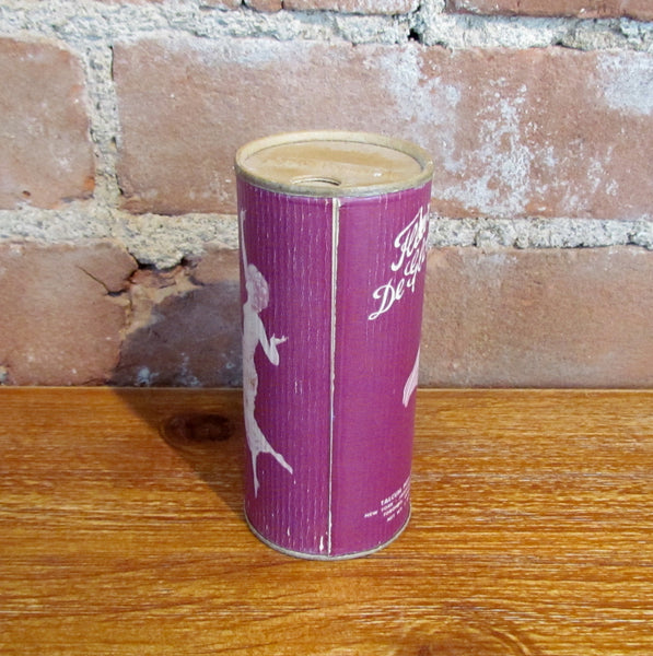 Rare 1943 Fleur De Gloire Talcum Powder Talcum Puff Co. Full Container