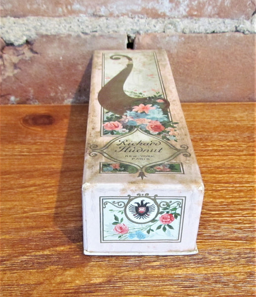 Richard Hudnut Gardenia Toilet Water Frosted Glass Perfume Bottle In Original Box