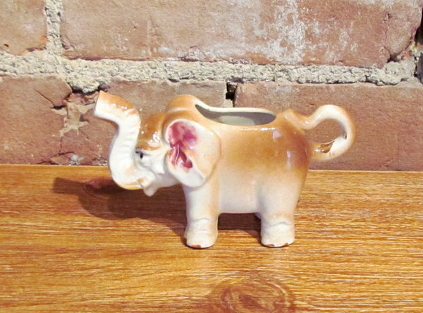 Vintage Elephant Creamer Small Pitcher Japan