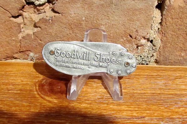 Vintage Pocket Knife Figural Goodwill Shoes Holliston, MA Advertising