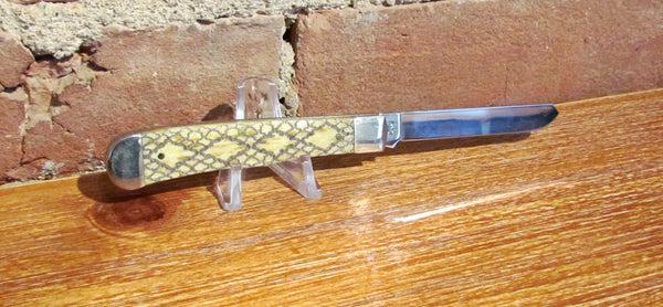 Rattle Snake Skin Pocket Knife W. R. Case Co. NIB