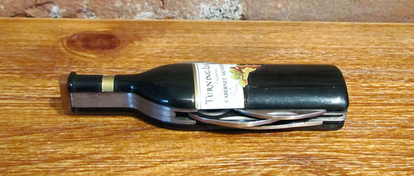 Rare Turning Leaf Cabernet Sauvignon Pocket Knife Bottle Opener Vintage Figural Advertising