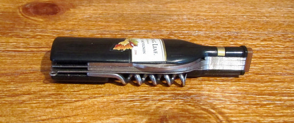 Rare Turning Leaf Cabernet Sauvignon Pocket Knife Bottle Opener Vintage Figural Advertising