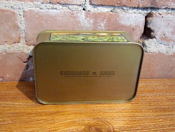 Dutch Masters Cigar Tin Tobacco Canister Vintage Advertising Metal Box