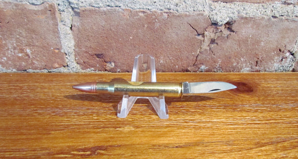 United 90-OE SPRG Bullet Shaped Pocket Knife Vintage Made In Italy