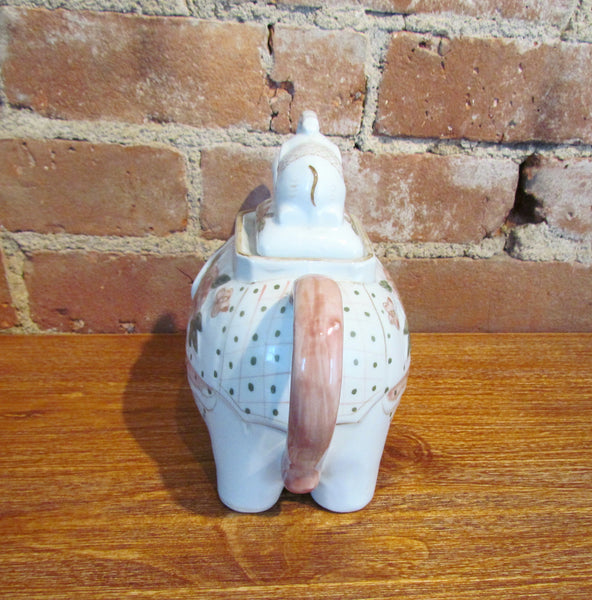 Vintage Elephant Teapot Ceramic Tea Pot Kitchen Décor
